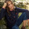 Apparel * | Joules Blue Mariella Intarsia Jumper Top Selling