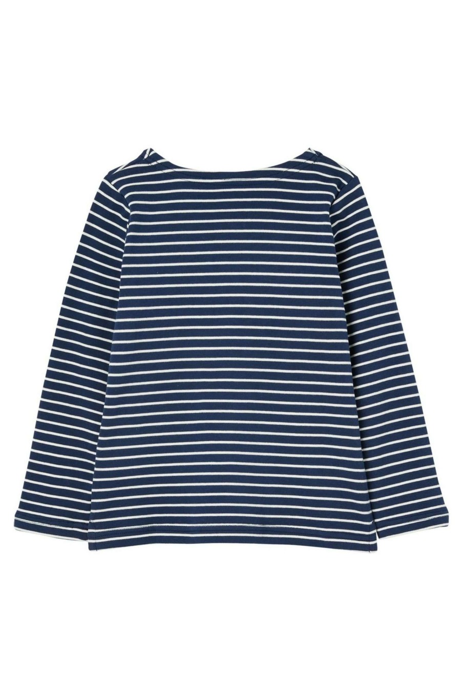 Apparel * | Joules Blue Harbour Luxe Long Sleeve Stripe And Artwork T-Shirt Limited Edition