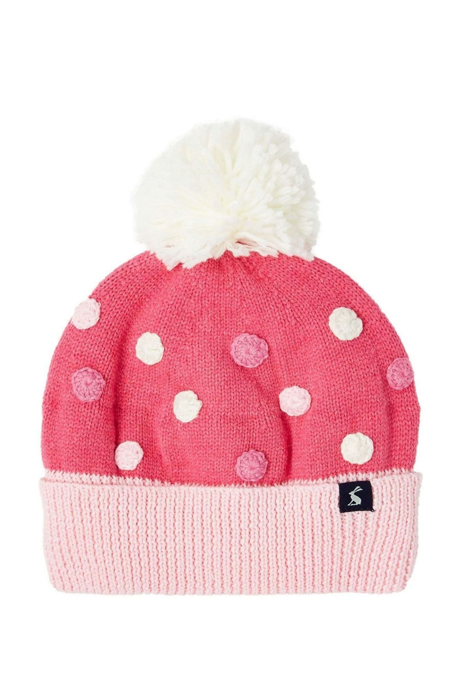 Accessories * | Joules Pink Bella Knitted Hat And Mittens Set Cut Price