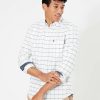 Apparel * | Joules Blue Welford Classic Long Sleeve Classic Fit Check Shirt Latest Fashion