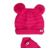 Accessories * | Joules Pink Pom Knitted Hat And Glove Set Fashion