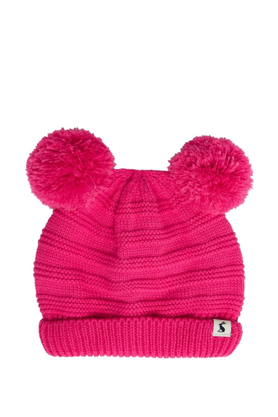 Accessories * | Joules Pink Pom Knitted Hat And Glove Set Fashion