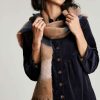 Accessories * | Joules Folley Brown Brushed Check Scarf Limited Edition