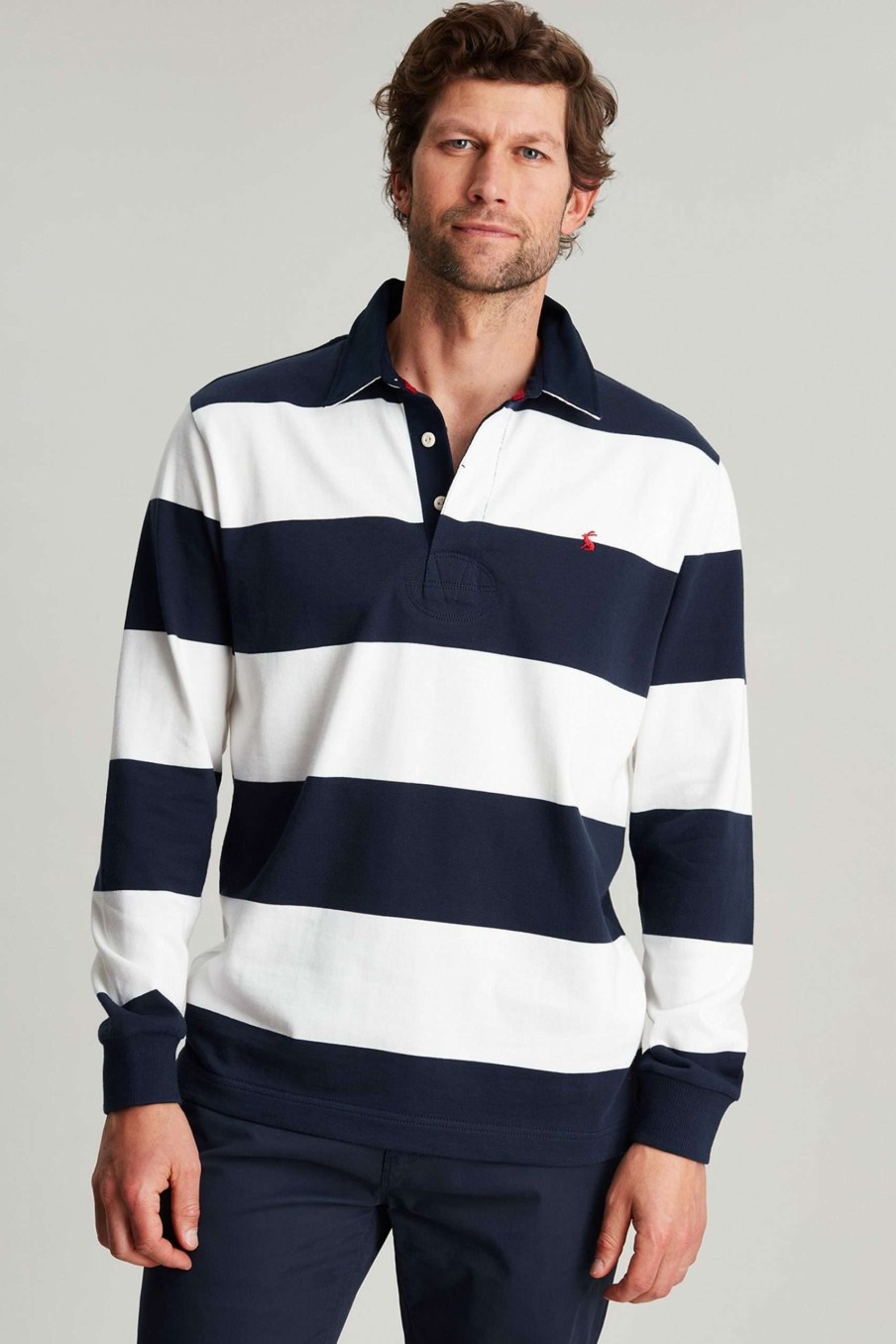 Apparel * | Joules Blue Onside Rugby Shirt Online Sales