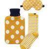 Accessories * | Joules Yellow Cosydale Hotwater Bottle, Sock, Eyemask Set Online Store