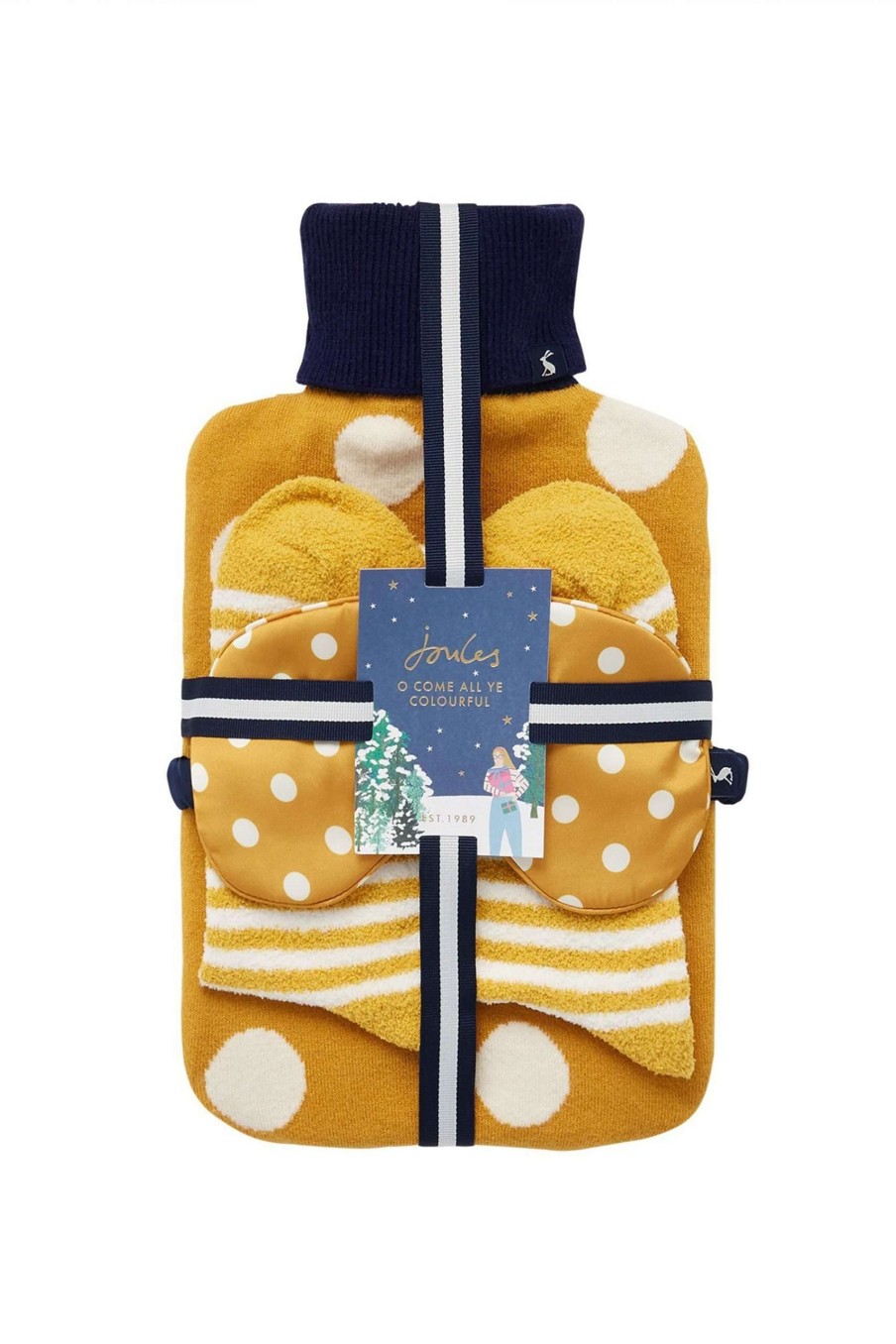 Accessories * | Joules Yellow Cosydale Hotwater Bottle, Sock, Eyemask Set Online Store