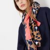 Accessories * | Joules Animal River Lightweight Woven Retangle Printed Scarf Discount