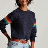 Apparel * | Joules Blue Anna Balloon Sleeve Jumper Opening Sales