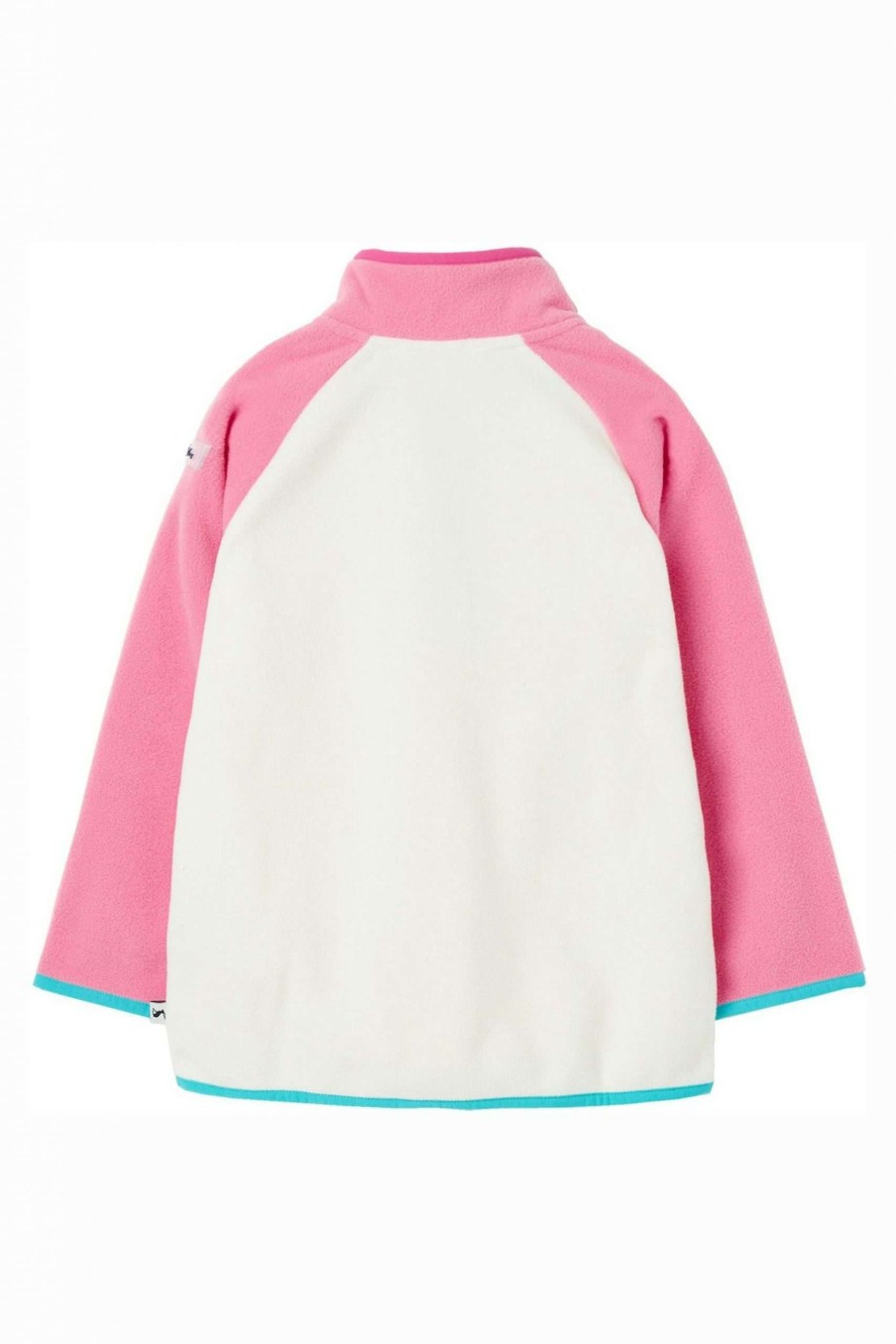 Apparel * | Joules Pink Jaxon Colour Block Fleece Quick Delivery