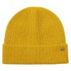 Accessories * | Joules Yellow Shinebright Hat Ribbed Hat Discount