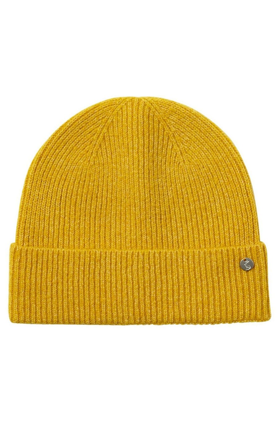 Accessories * | Joules Yellow Shinebright Hat Ribbed Hat Discount