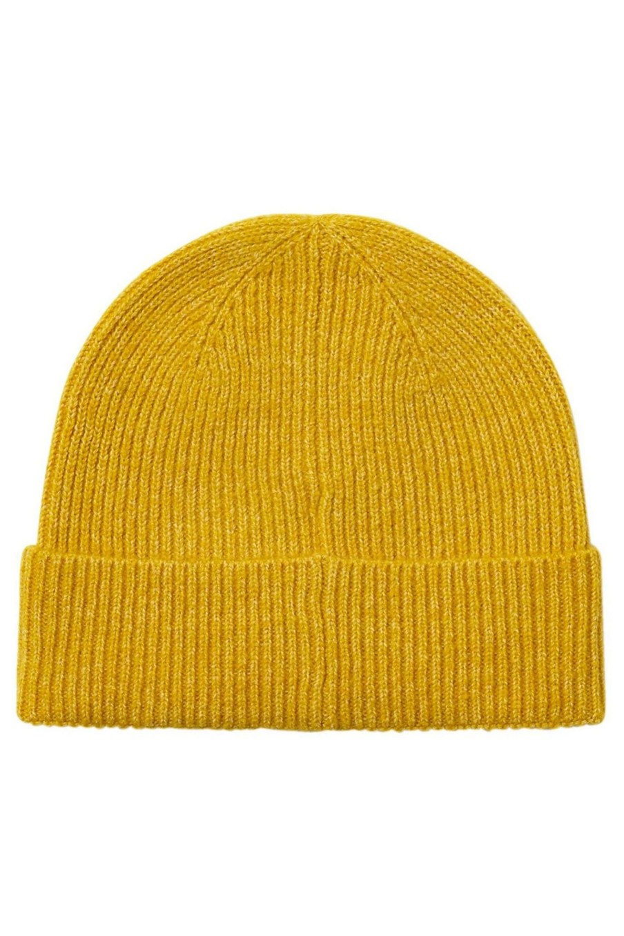 Accessories * | Joules Yellow Shinebright Hat Ribbed Hat Discount