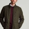 Apparel * | Joules Green Derwent Quilted Fleece Lined Jacket Gift Selection