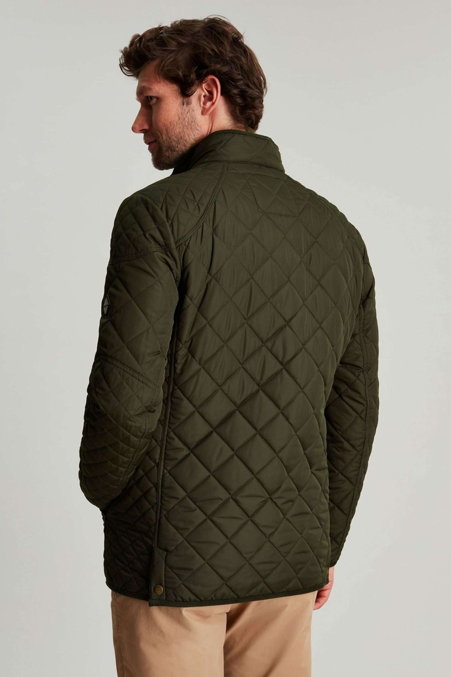 Apparel * | Joules Green Derwent Quilted Fleece Lined Jacket Gift Selection