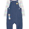 Accessories * | Joules Blue Peter Rabbit Wilbur Organically Grown Cotton Dungaree Set Online Sales