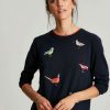 Apparel * | Joules Blue Mariella Intarsia Jumper Cut Price