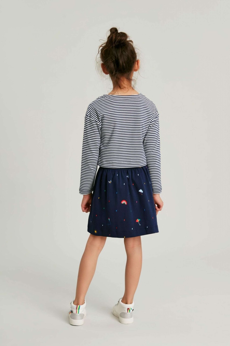 Apparel * | Joules Blue Rose Mock Layer Dress Gift Selection