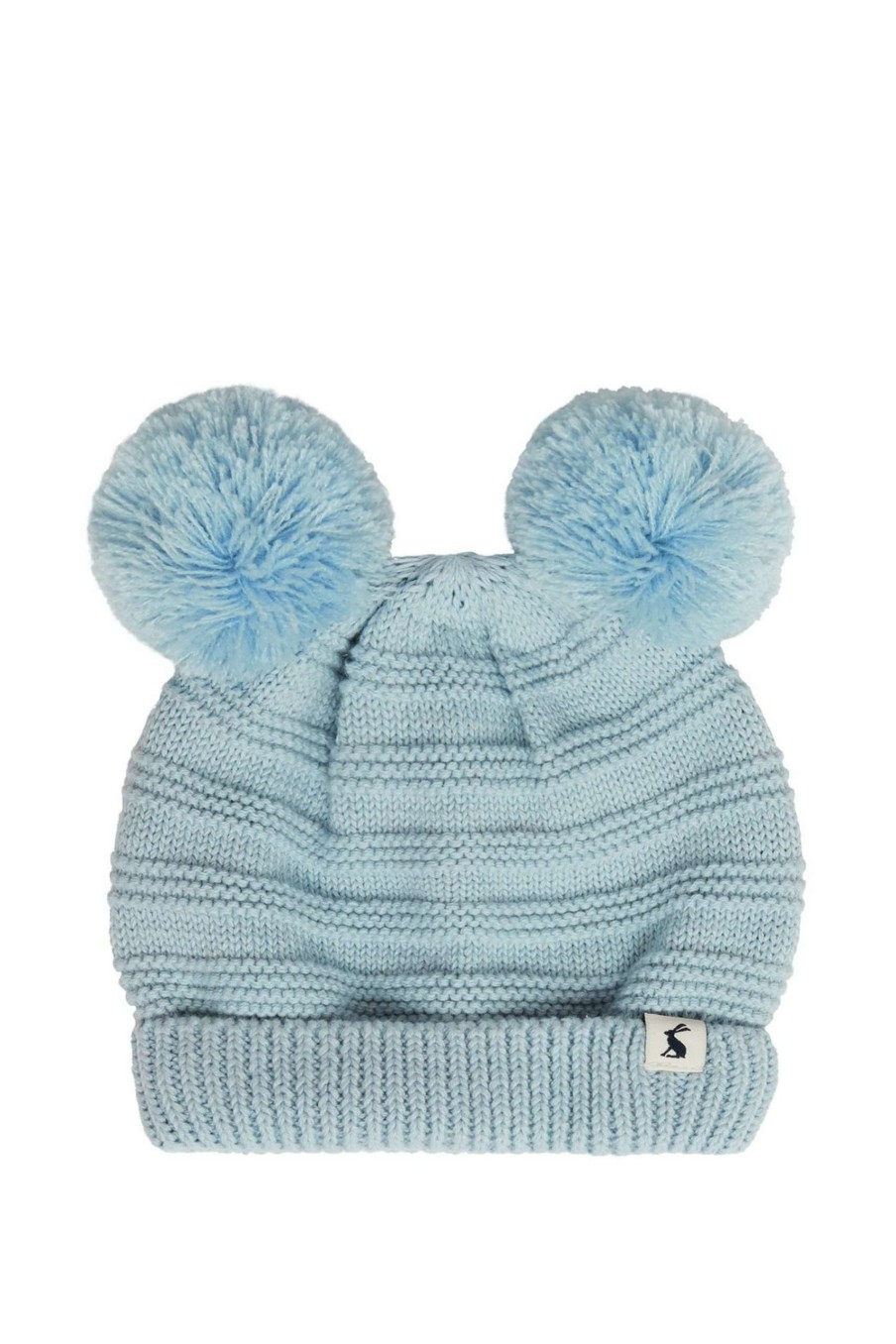 Accessories * | Joules Blue Pom Knitted Hat And Glove Set Online Sales