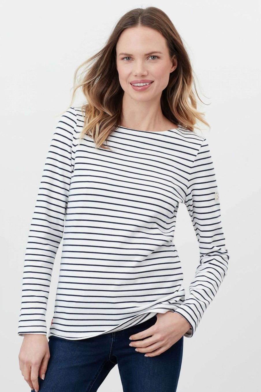 Apparel * | Joules Harbour Striped Long Sleeve T-Shirt Online Store