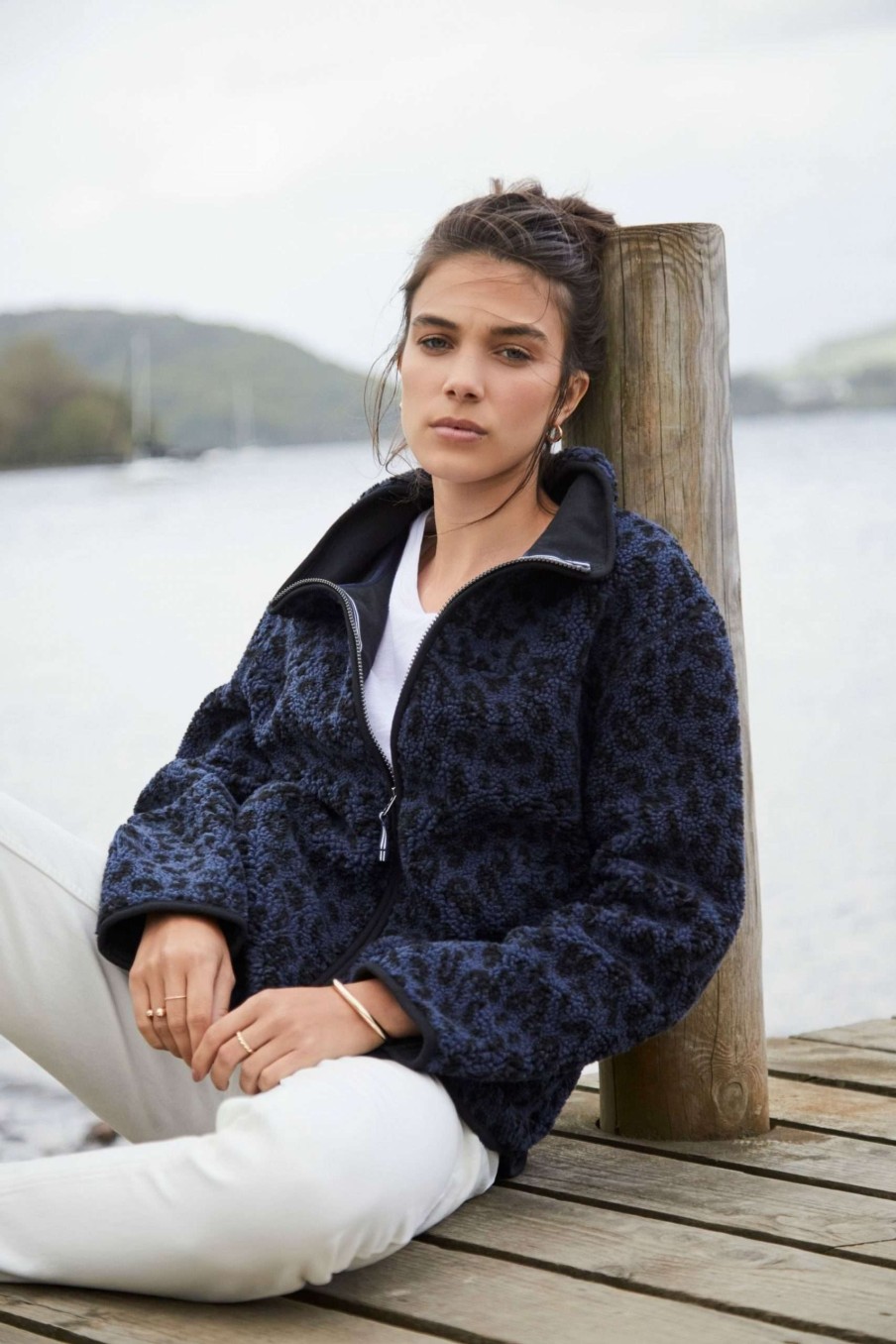 Apparel * | Joules Animal Hutton Fleece Jacket Sale Online