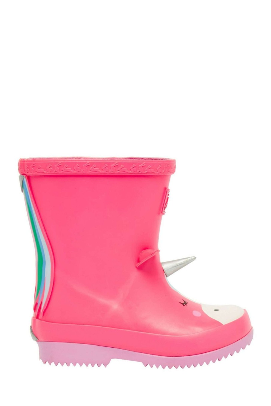 Accessories * | Joules Baby Pink Welly Print Printed Wellies Sale Online