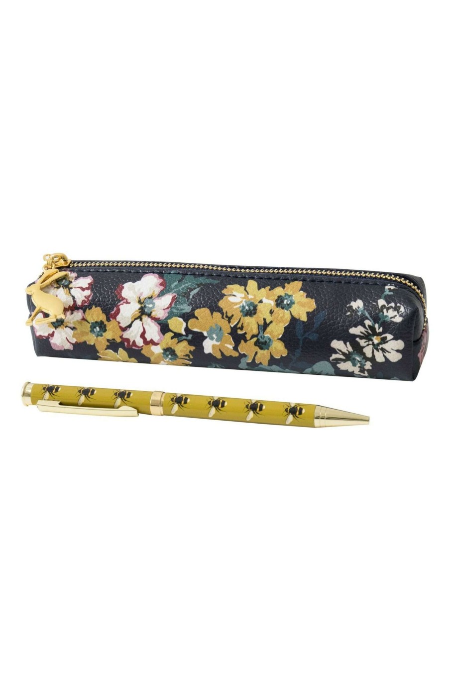 Accessories * | Joules Blue Floral Pen And Pouch Set Discounts