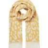 Accessories * | Joules Yellow Elissa Jacquard Warm Handle Scarf Special