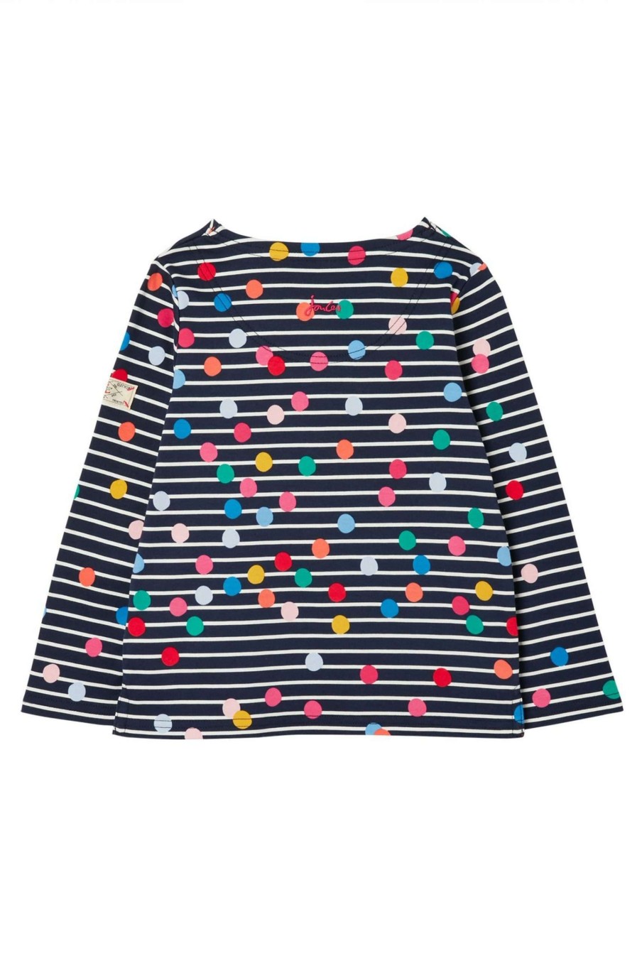 Apparel * | Joules Blue Harbour Long Sleeve Stripe And Printed T-Shirt Free Delivery