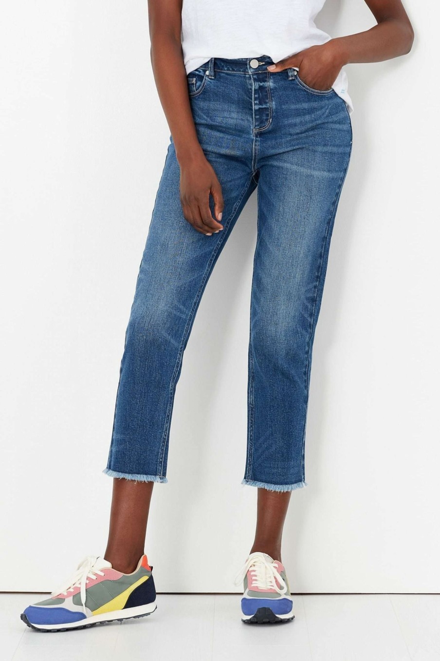 Apparel * | Joules Slim Blue Bette Straight Jeans Limited Edition