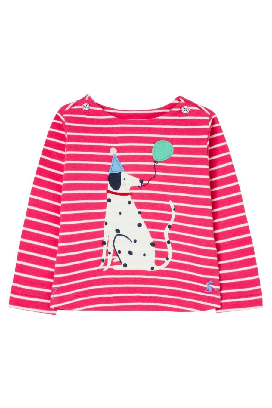 Apparel * | Joules Pink Harbour Artwork Organically Grown Cotton Top Gift Selection