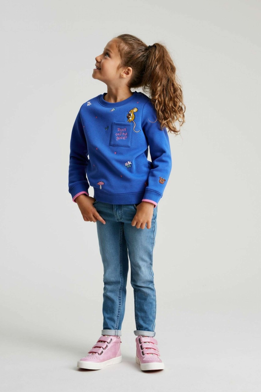 Apparel * | Joules Blue Gruffalo Mackenzie Artwork Sweatshirt Excellent Quality