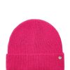 Accessories * | Joules Pink Shinebright Ribbed Hat Sale