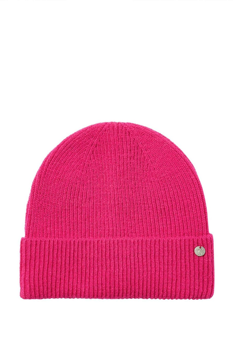 Accessories * | Joules Pink Shinebright Ribbed Hat Sale