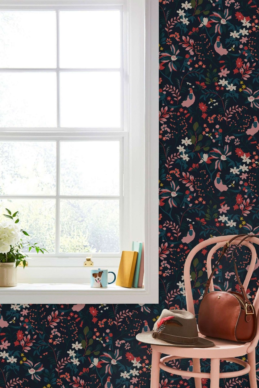 Accessories * | Joules Fields Edge Floral Wallpaper Classical