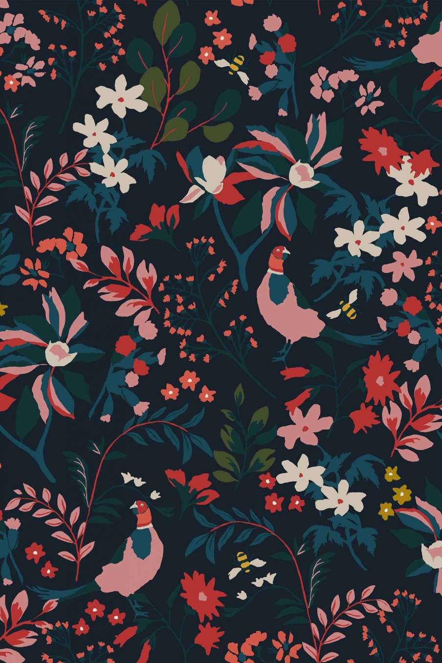 Accessories * | Joules Fields Edge Floral Wallpaper Classical