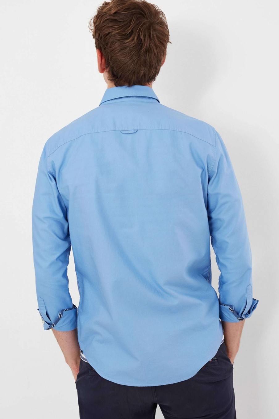 Apparel * | Joules Blue Classic Fit Coloured Oxford Shirt Official