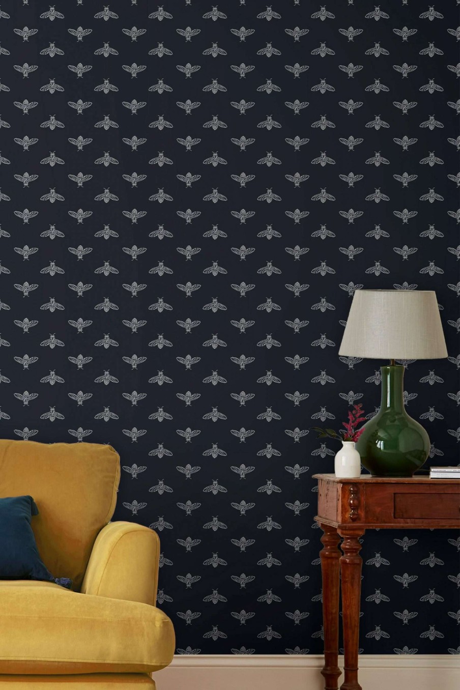 Accessories * | Joules Block Print Bee Wallpaper Closeout Sale