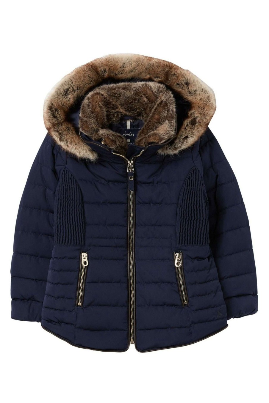 Apparel * | Joules Blue Gosling Padded Coat Clearance Sale