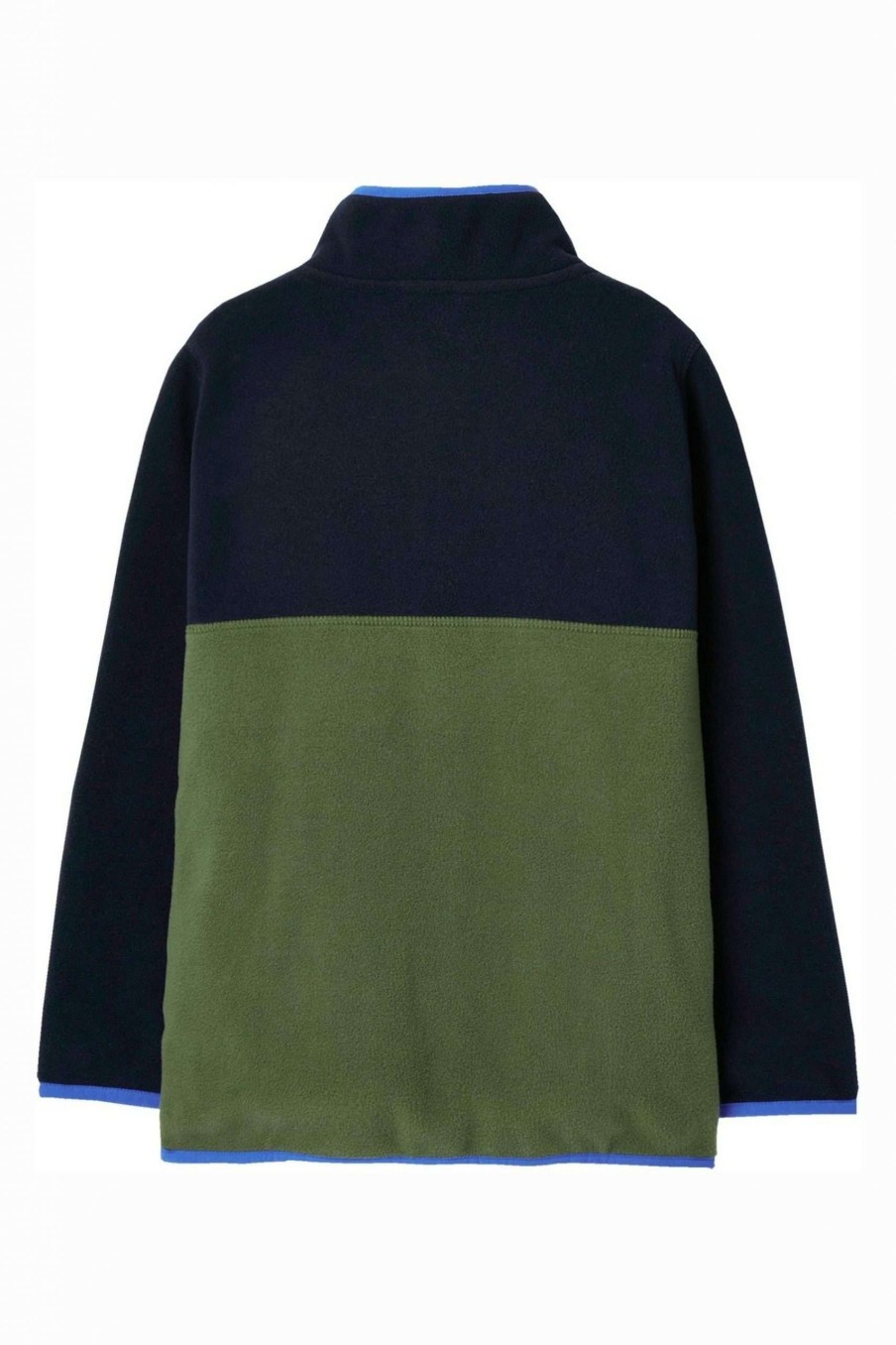 Apparel * | Joules Blue Jaxon Polar Colourblock 1/2 Placket Fleece Cheap Online