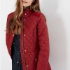 Apparel * | Joules Red Newdale Quilted Jacket Sale Online