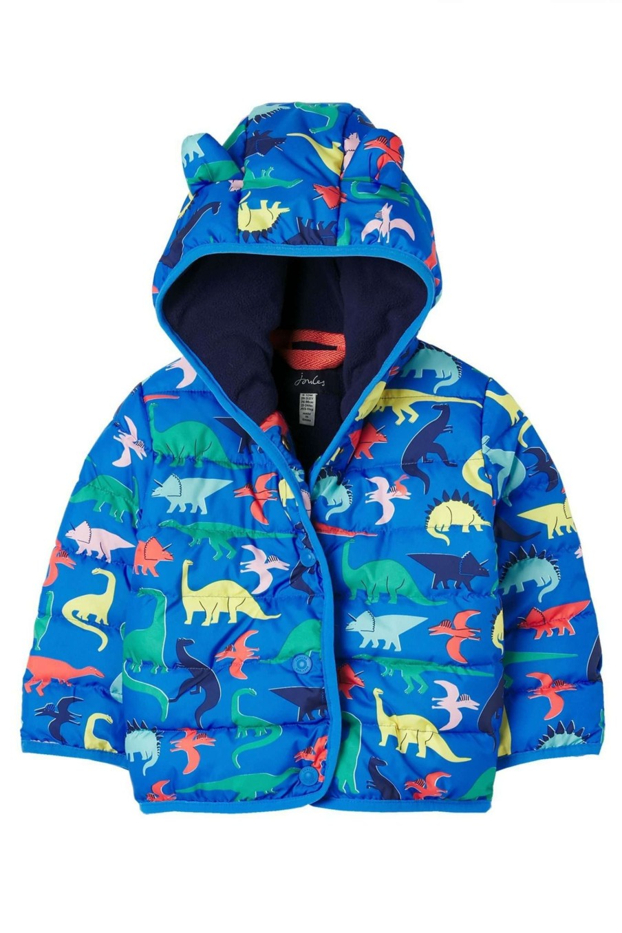 Apparel * | Joules Blue Jessie Printed Padded Jacket Unique