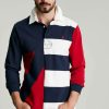 Apparel * | Joules Blue Onside Hotch Potch Rugby Shirt Promotion