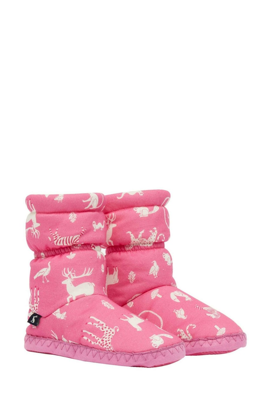 Accessories * | Joules Pink Padabout Slipper Socks Clearance Sale