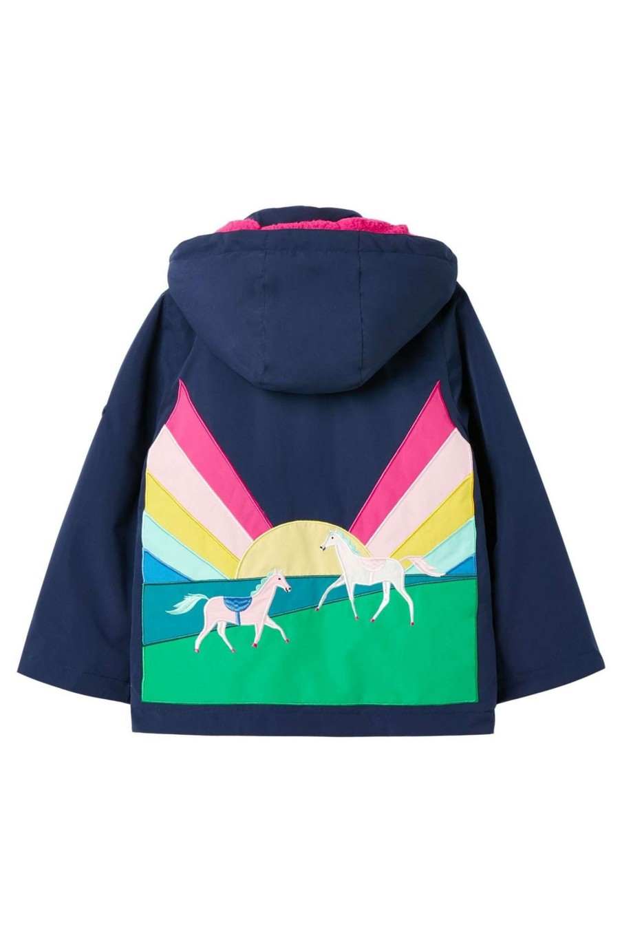 Apparel * | Joules Blue Morgan Artwork Jacket Top Selling