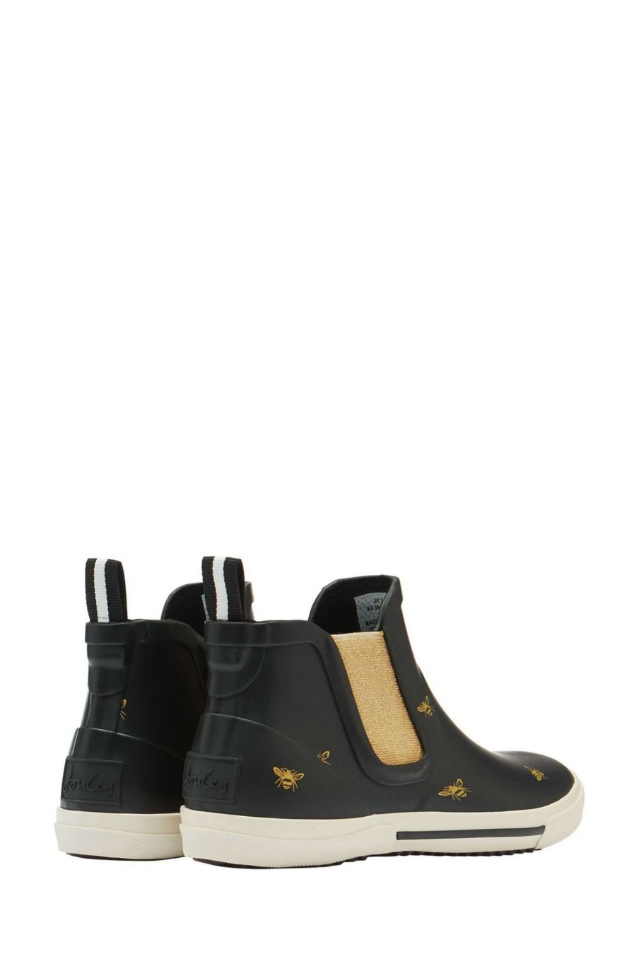 Accessories * | Joules Black Rainwell Sneaker Wellies Hot Selling