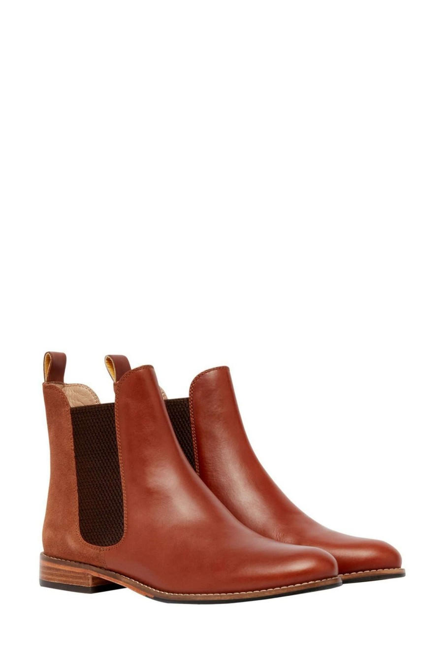 Shoes * | Joules Westbourne Premium Chelsea Brown Boots Limited Edition