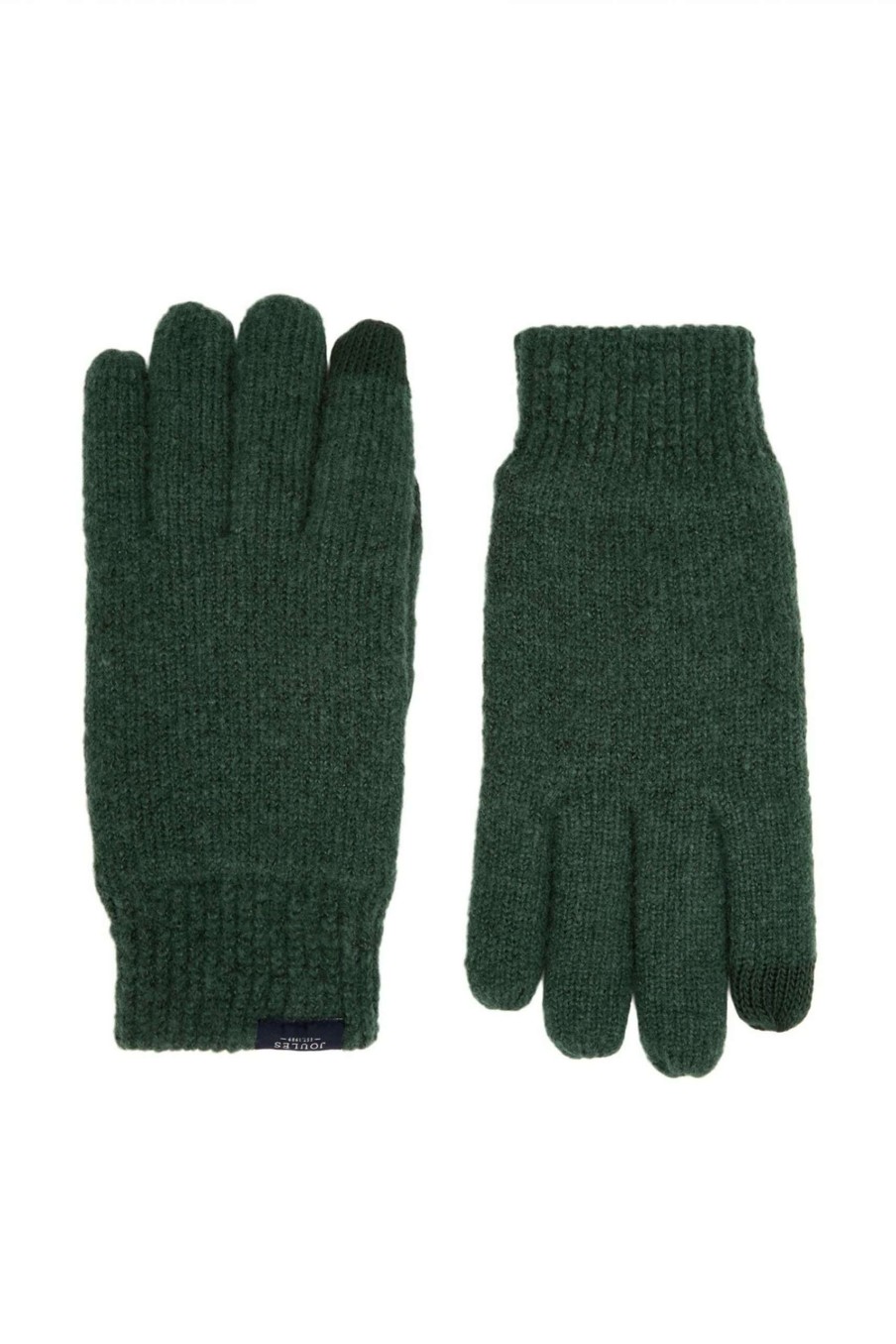 Accessories * | Joules Green Bamburgh Knitted Gloves Online Store