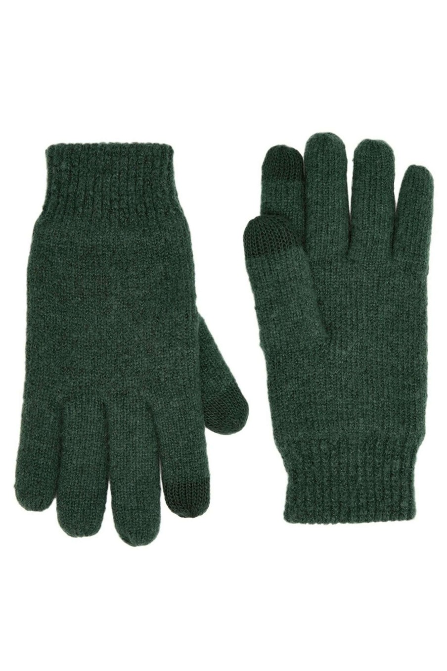 Accessories * | Joules Green Bamburgh Knitted Gloves Online Store