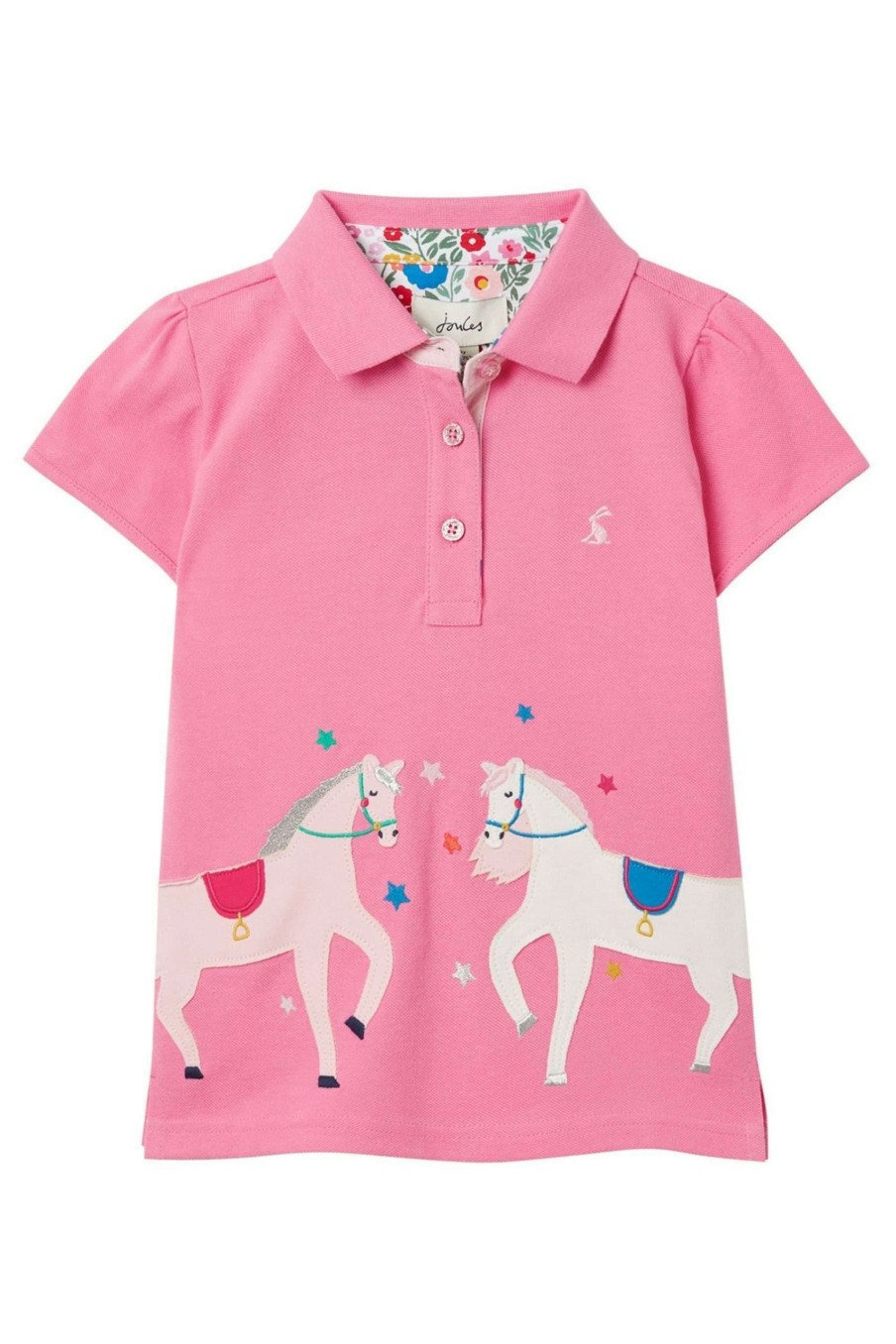 Apparel * | Joules Pink Moxie Polo Shirt Clearance Sale