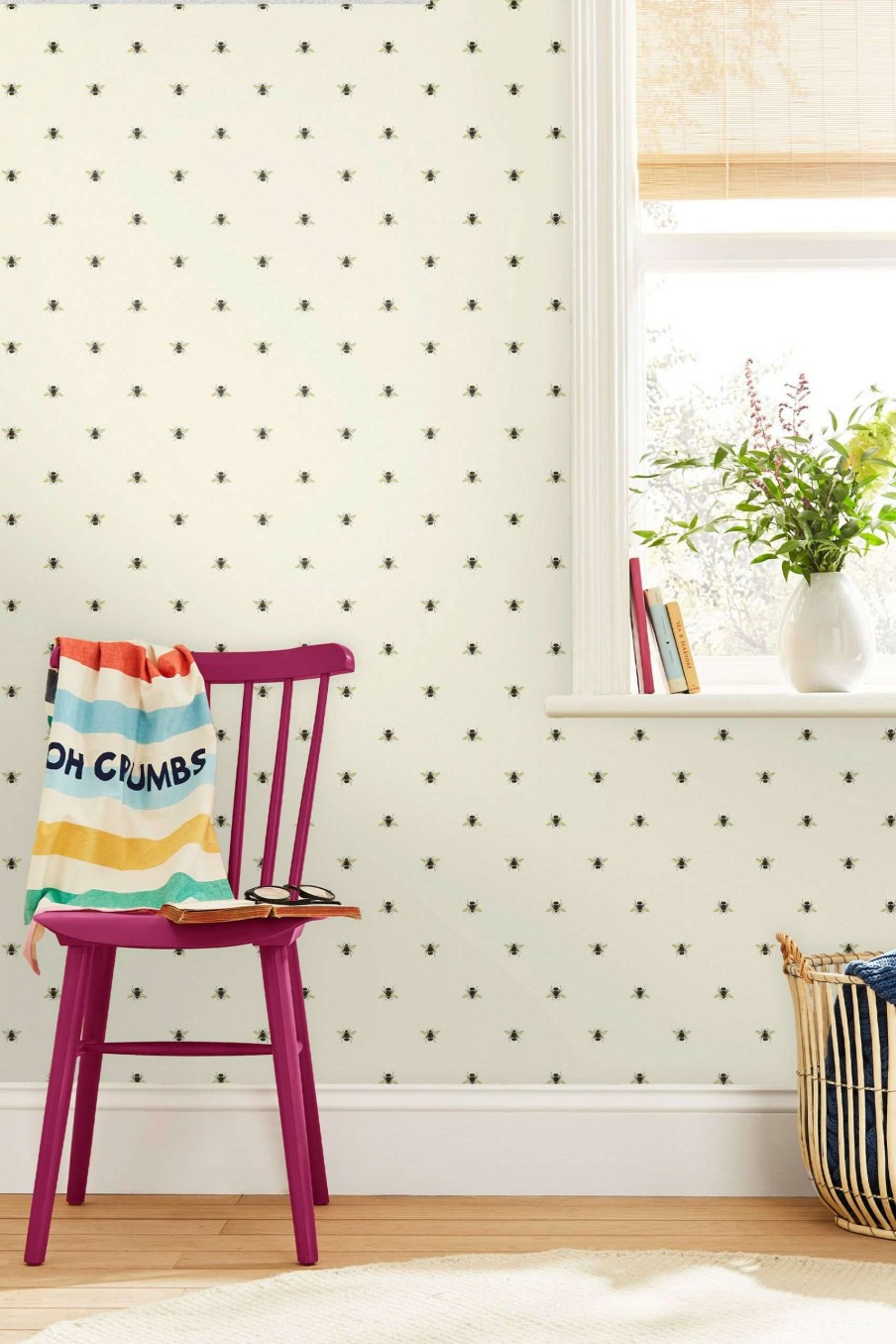 Accessories * | Joules Botanical Bee Wallpaper Sale Online